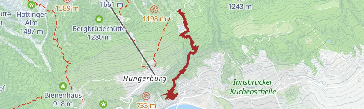 Route map: Arzler Alm Trail (5007)